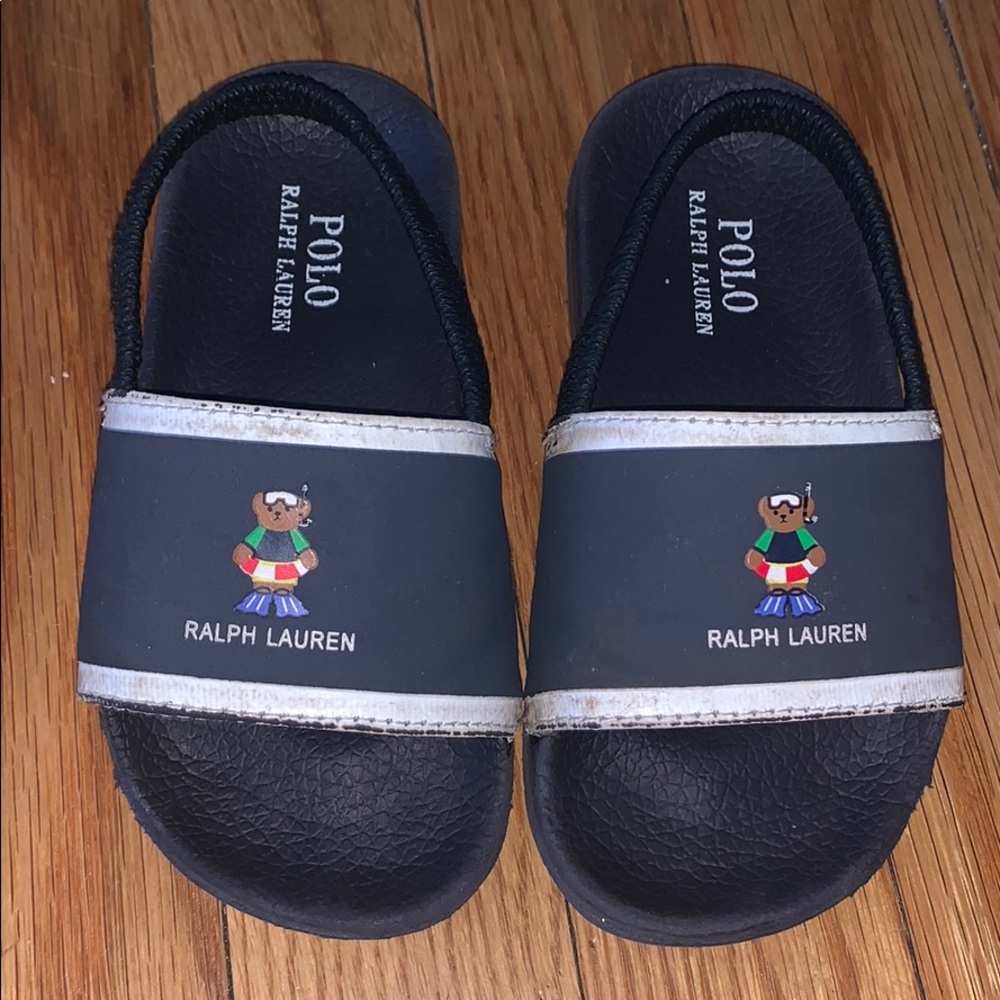 Boys Ralph Lauren slides
